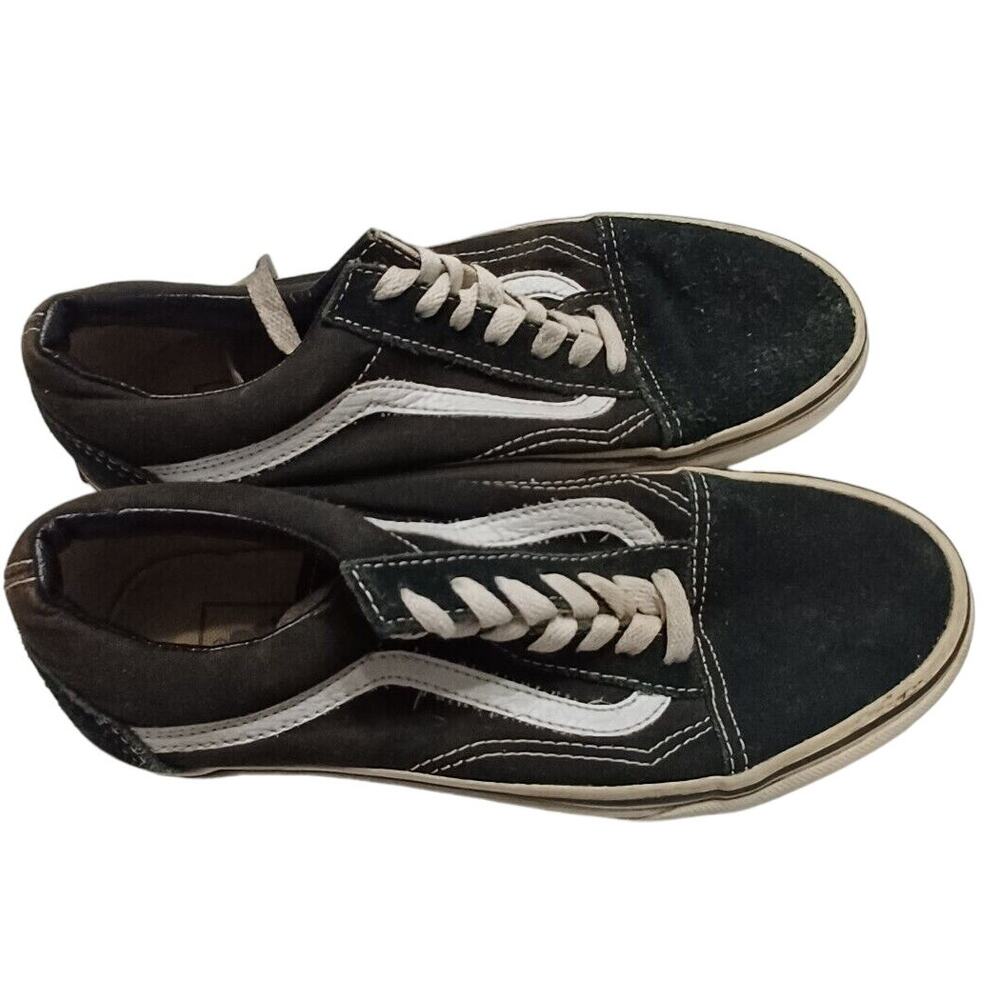 Vans Shoes Womens 6.5 Low Top Sneaker Black Off The Wall Classic Skater Lace Up‎